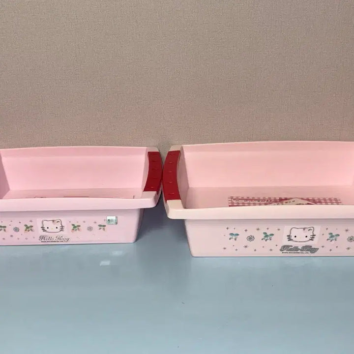 [BUNJANG] Sanrio Strawberry Kitty Storage Box Basket Bundle Set / [일괄] 고전키티 산리오 딸기키티 수납함 보관함 바스켓