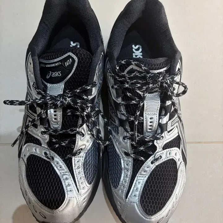 [BUNJANG] Asics Gel Nimbus 10.1 Sneakers / 아식스 젤 님버스 10.1 블랙퓨어실버 270