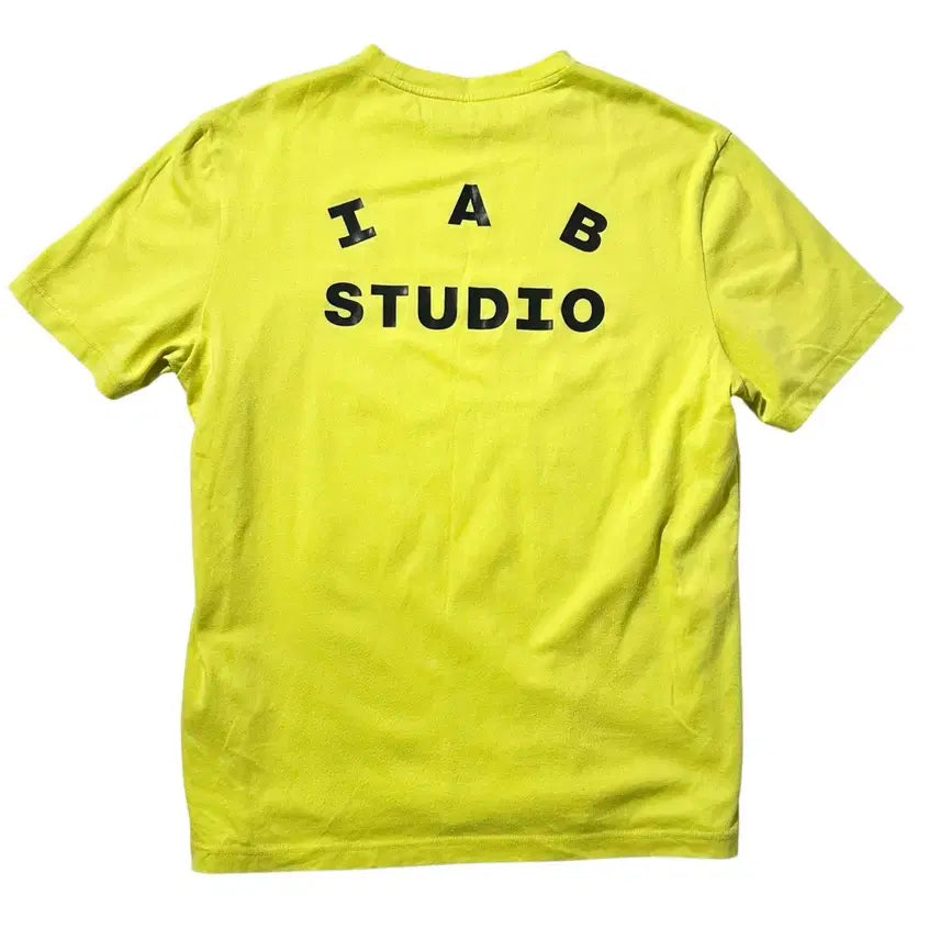 [BUNJANG] IAB Studio x Asics Short Sleeve T-Shirt Lime XL / [XL] 아이앱 스튜디오 x 아식스 반팔 티셔츠 라임