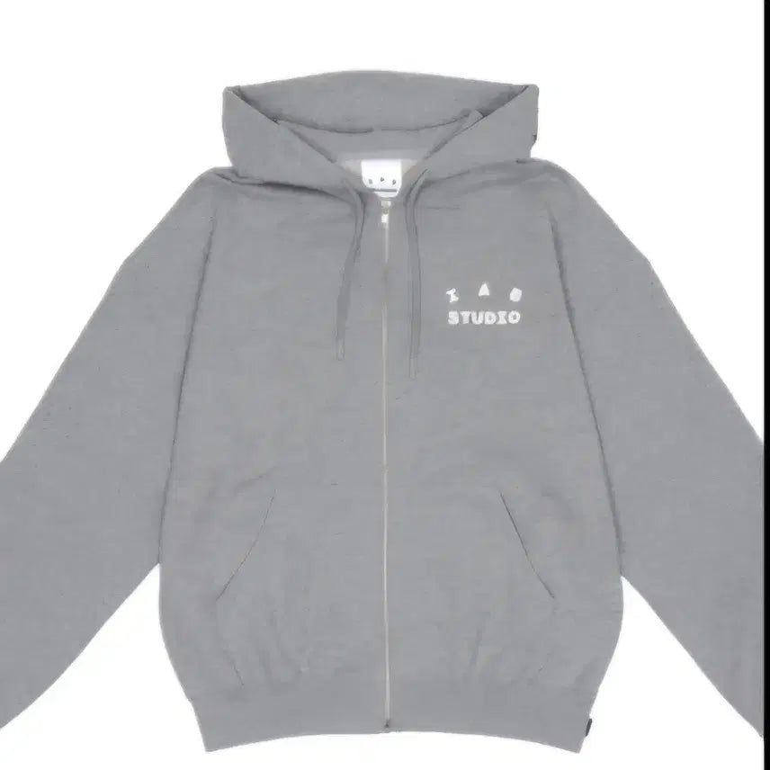 [BUNJANG] IAB Studio Hoodie Zip-up Grey M / 아이앱 스튜디오 후드집업 그레이