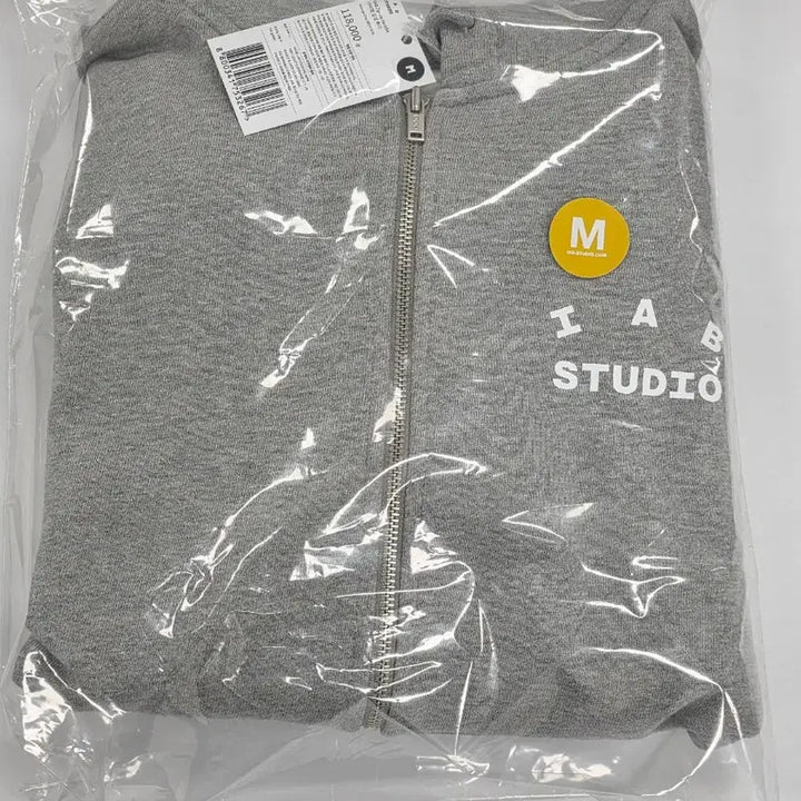 [BUNJANG] IAB Studio Hoodie Zip-up Grey M / 아이앱 스튜디오 후드집업 그레이