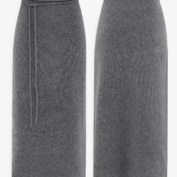 [BUNJANG] Around You Knit Long Skirt Grey Size S / 어라운드율 니트롱스커트 그레이 s사이즈