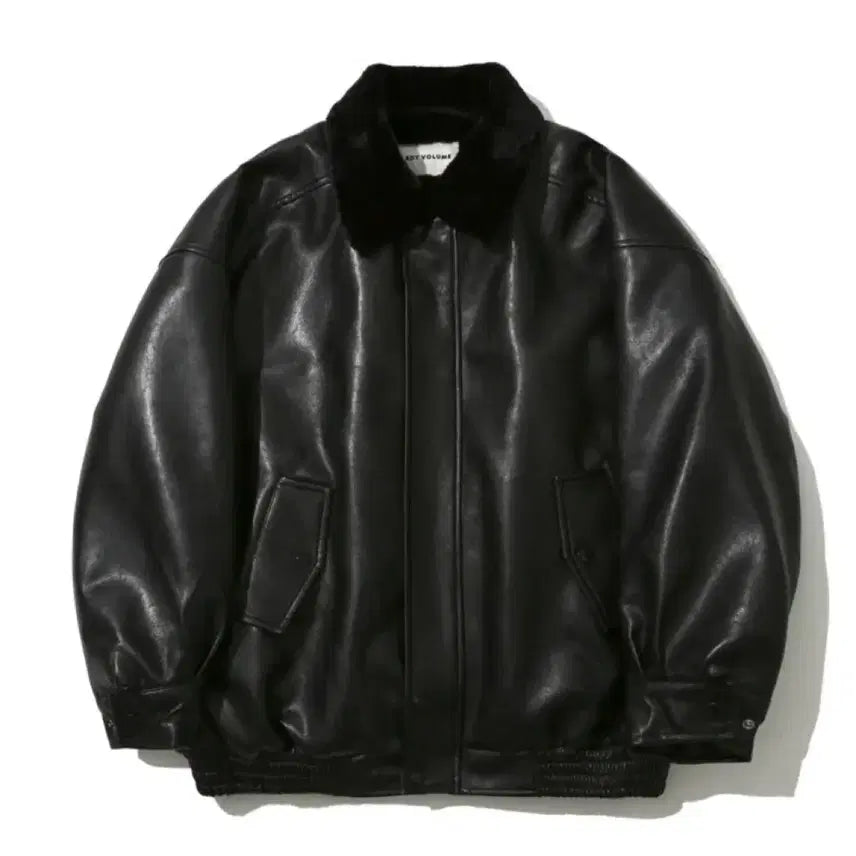 [BUNJANG] LADYVOLUME 623 Vegan Leather Mustang Jacket / LADYVOLUME 레이디볼륨 623 비건 레더 무스탕