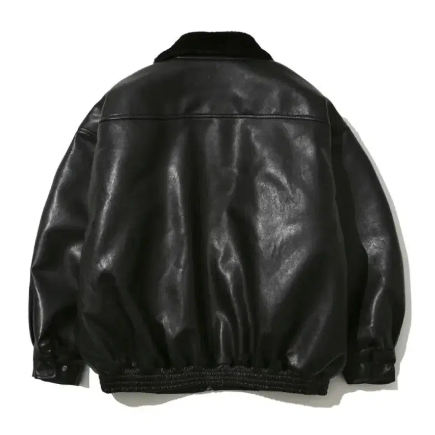 [BUNJANG] LADYVOLUME 623 Vegan Leather Mustang Jacket / LADYVOLUME 레이디볼륨 623 비건 레더 무스탕