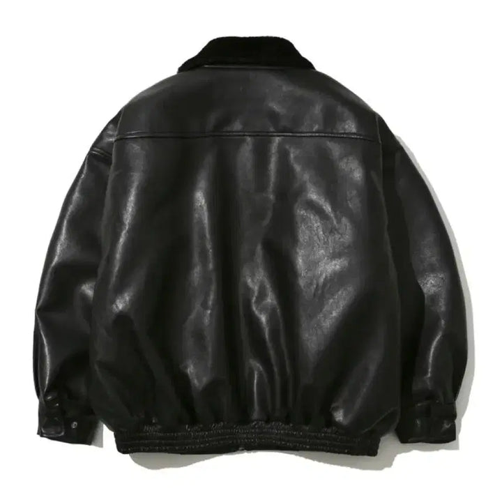 [BUNJANG] LADYVOLUME 623 Vegan Leather Mustang Jacket / LADYVOLUME 레이디볼륨 623 비건 레더 무스탕