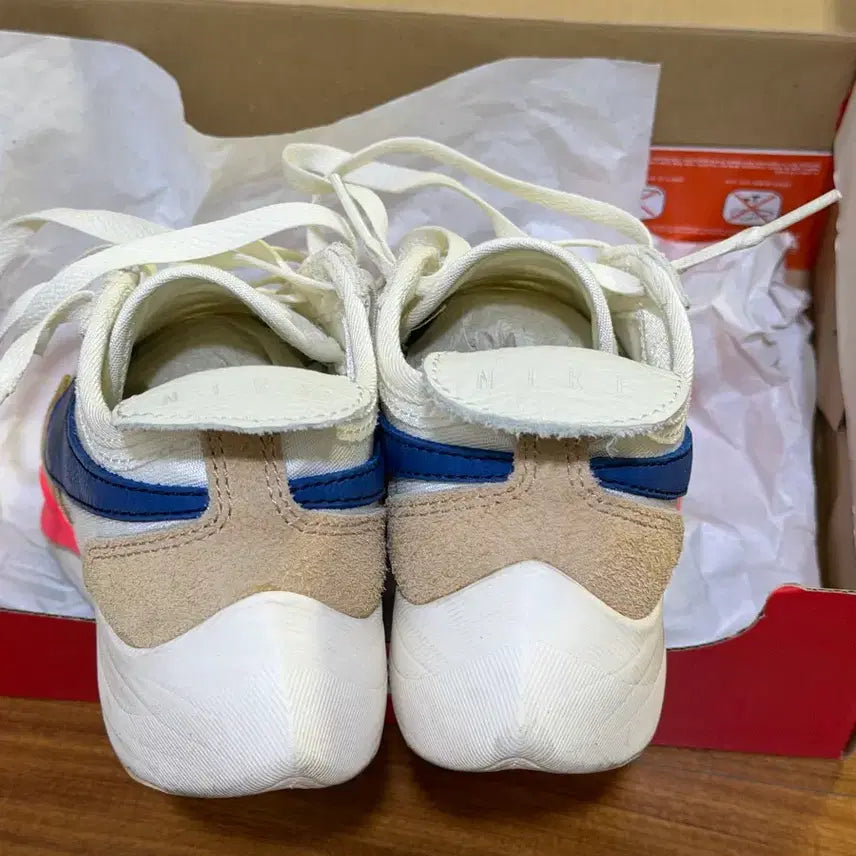 [BUNJANG] Nike Moon Racer White Blue Sneakers / 나이키 문레이서 흰파핑 230
