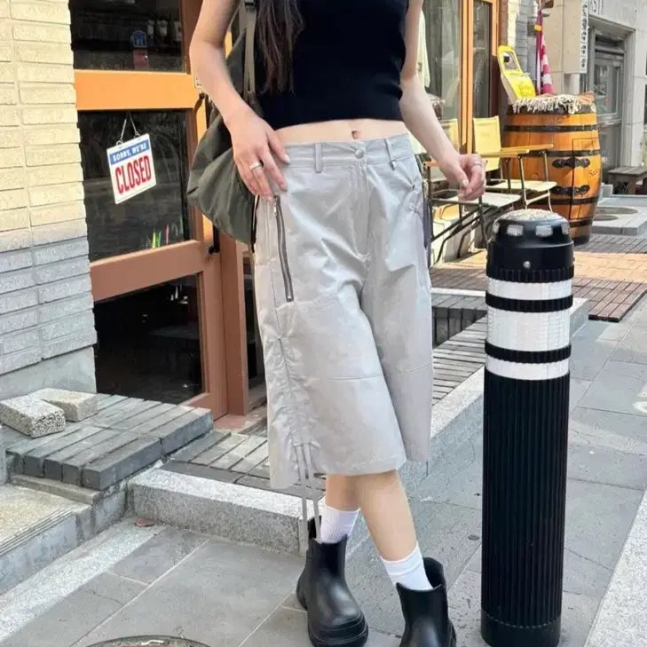 [BUNJANG] Leve Cargo Bermuda Shorts / 르에브 카고 쇼츠 버뮤다팬츠