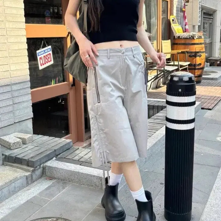 [BUNJANG] Leve Cargo Bermuda Shorts / 르에브 카고 쇼츠 버뮤다팬츠