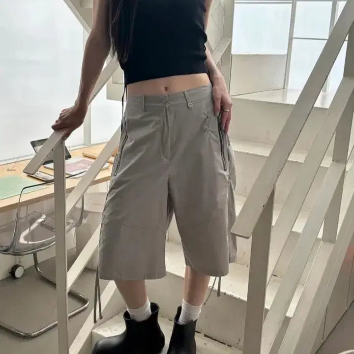 [BUNJANG] Leve Cargo Bermuda Shorts / 르에브 카고 쇼츠 버뮤다팬츠
