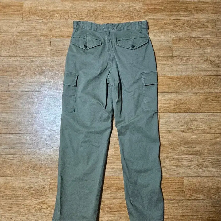 [BUNJANG] Khaki Cargo Cotton Pants / 카키색 카고 면바지