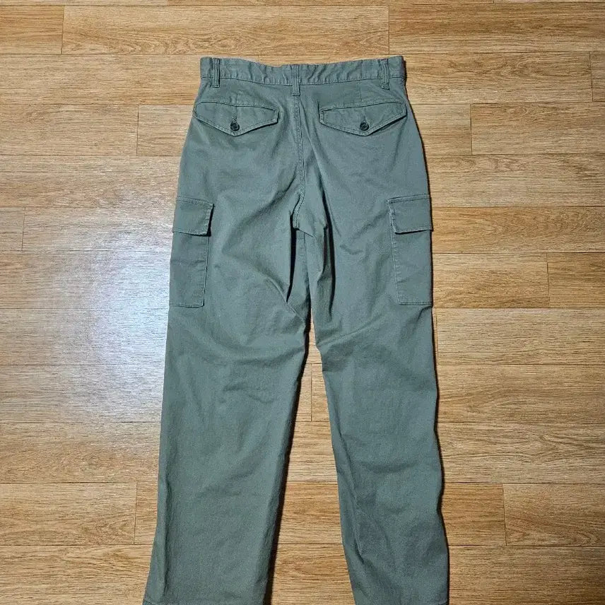 [BUNJANG] Khaki Cargo Cotton Pants / 카키색 카고 면바지