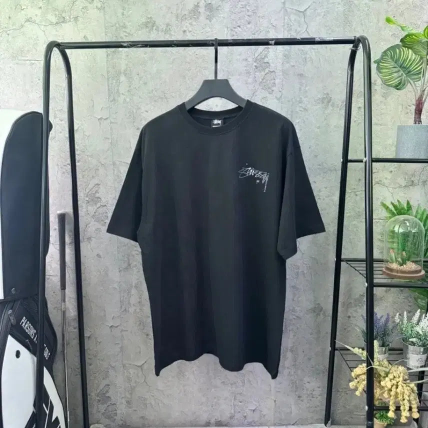 [BUNJANG] Stussy Black Short Sleeve T-shirt / 스투시 블랙 반팔