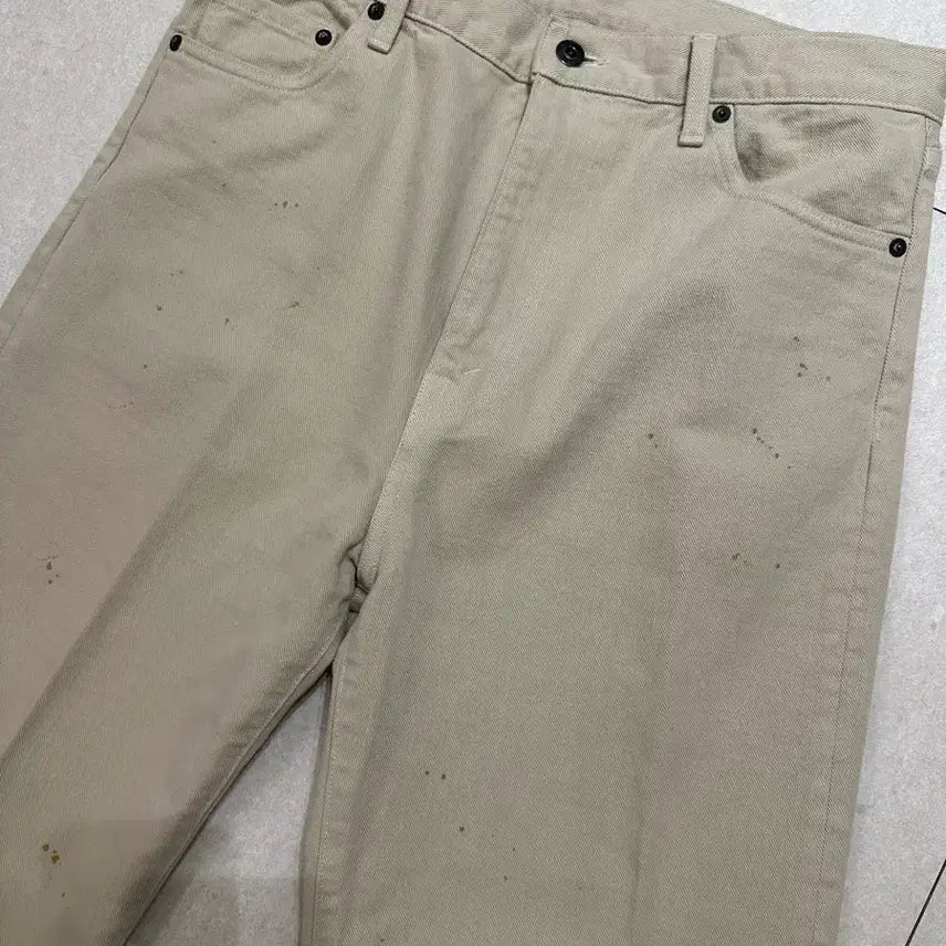 [BUNJANG] Matin Kim Denim Trousers (Ecru) Size 3 / 마티앤썬즈 데님트라우저 (에크루) 3 사이즈