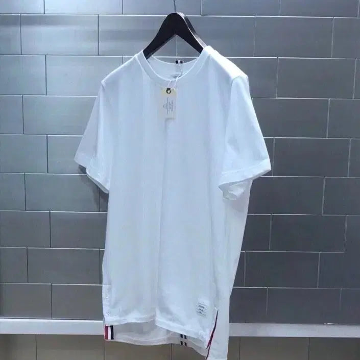 [BUNJANG] Thom Browne White Short Sleeve T-shirt / 톰브라운 화이트 반팔