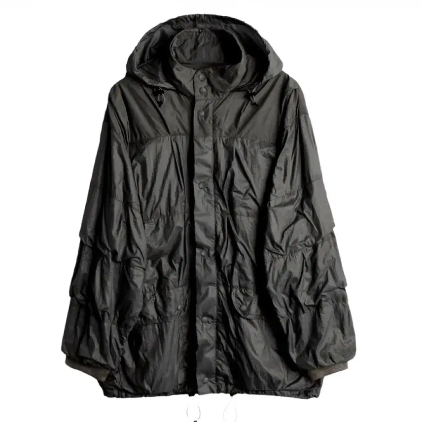 [BUNJANG] Our Legacy Exhaust Puffer Black Rubberized Nylon Jacket / (새상품) 아워레가시 이그저스트 푸퍼 블랙 러버라이즈드 나일론 46