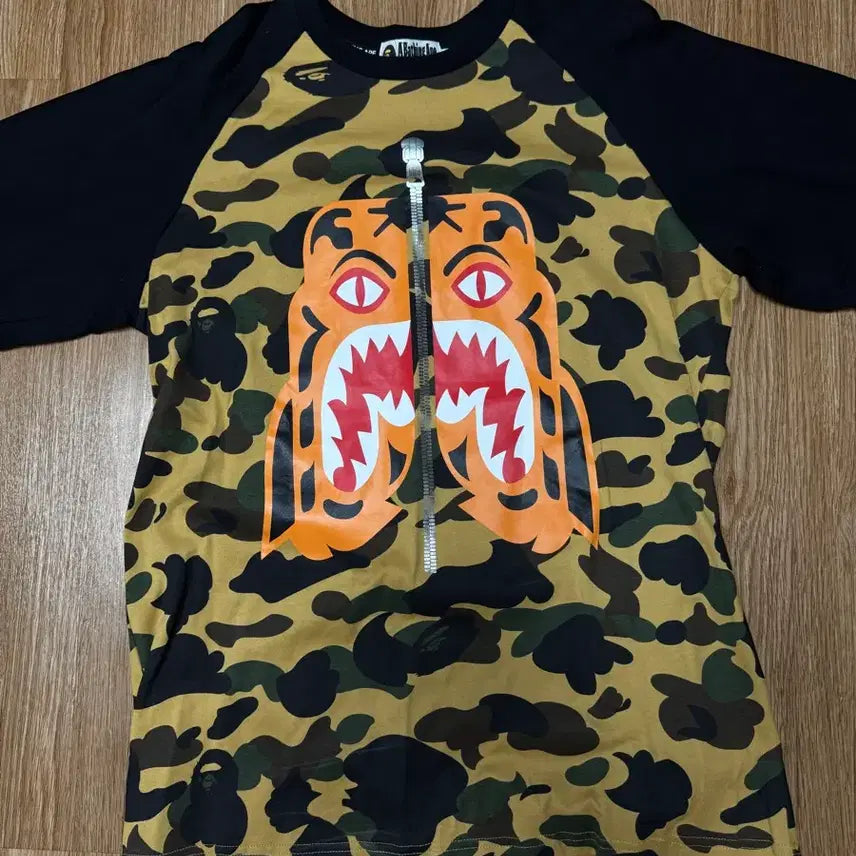 [BUNJANG] BAPE Camo Long Sleeve Shirt / 베이프 카모 롱슬리브