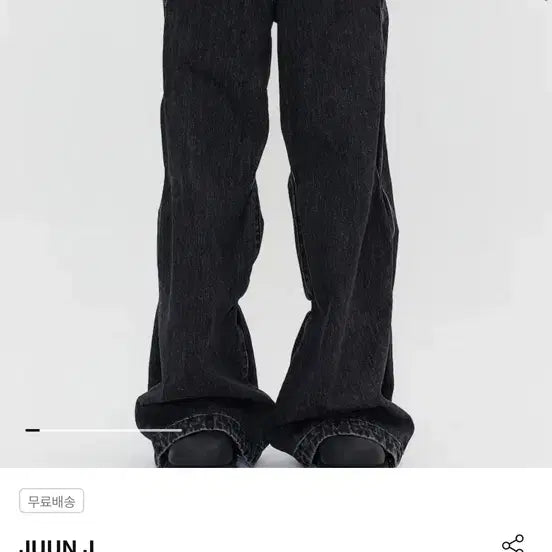[BUNJANG] JUUN.J Black Denim Stitch Pants / (44 30size) 준지 JUUN.J 블랙 데님 스티치 팬츠 26ss