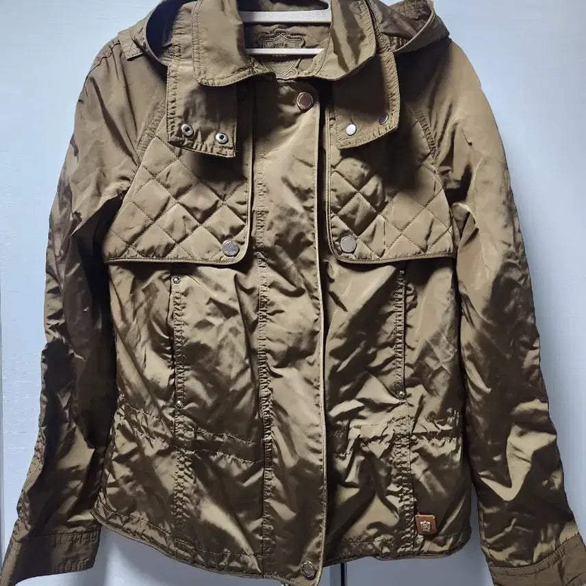 [BUNJANG] Massimo Dutti Quilted Hooded Jacket Khaki XS / massimo dutti 퀼팅 후드 자켓 XS