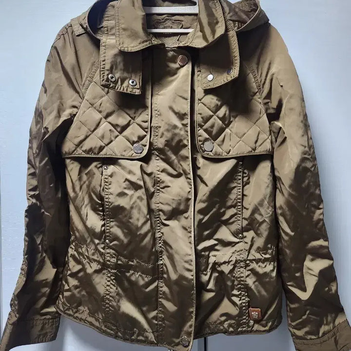 [BUNJANG] Massimo Dutti Quilted Hooded Jacket Khaki XS / massimo dutti 퀼팅 후드 자켓 XS