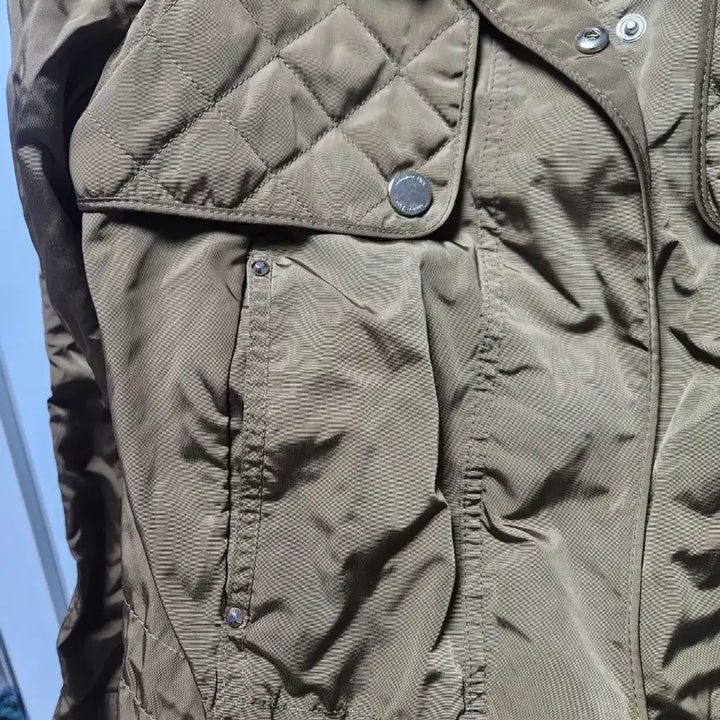 [BUNJANG] Massimo Dutti Quilted Hooded Jacket Khaki XS / massimo dutti 퀼팅 후드 자켓 XS
