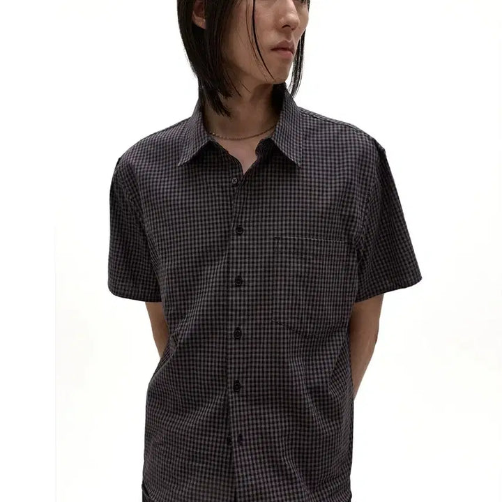 [SOLD OUT] (46)엘무드 스테레오깅엄셔츠