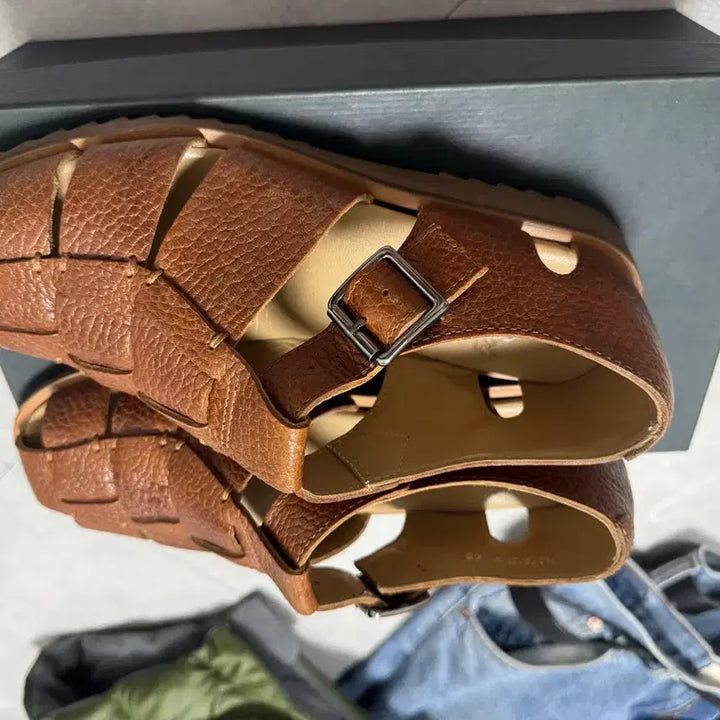 [BUNJANG] Paraboot Pacific Miel Gold Leather Sandals Size EU 40 / (5/16일까지만 판매) 파라부트 paraboot 퍼시픽 40사이즈