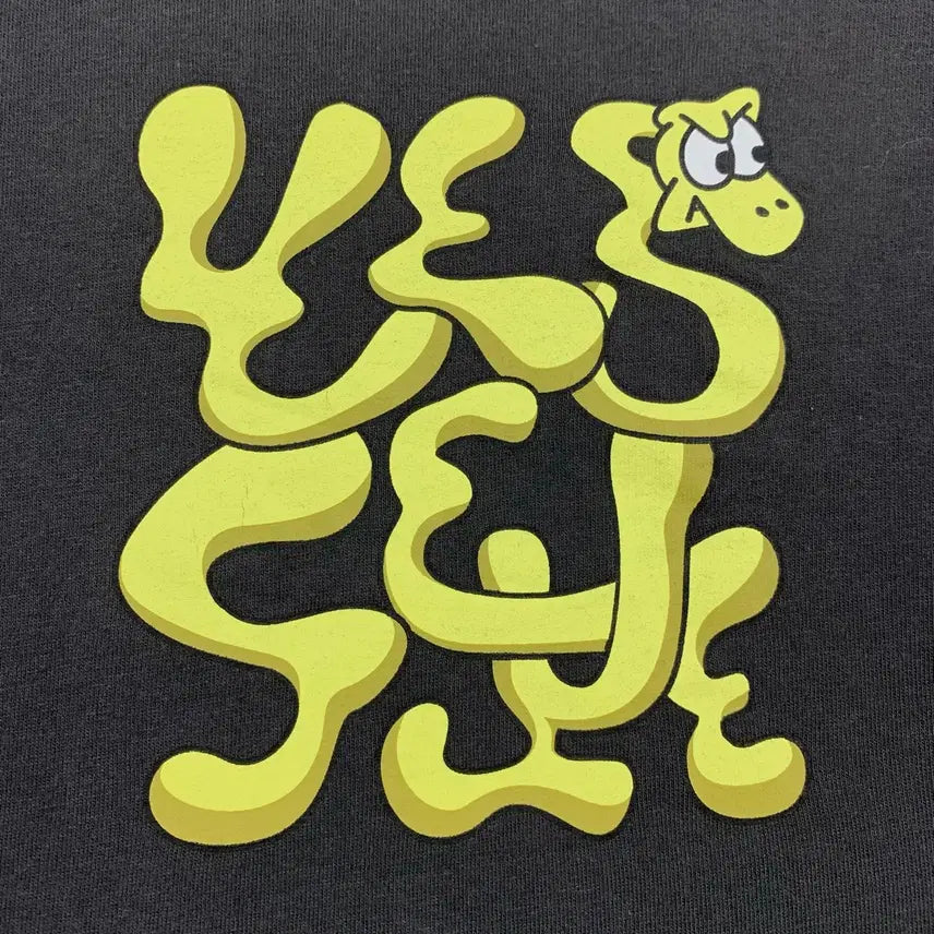 [BUNJANG] YESSEEYOU Big Logo Long Sleeve T-Shirt Mud XL / 예스아이씨 빅로고 롱슬리브 티셔츠 머드