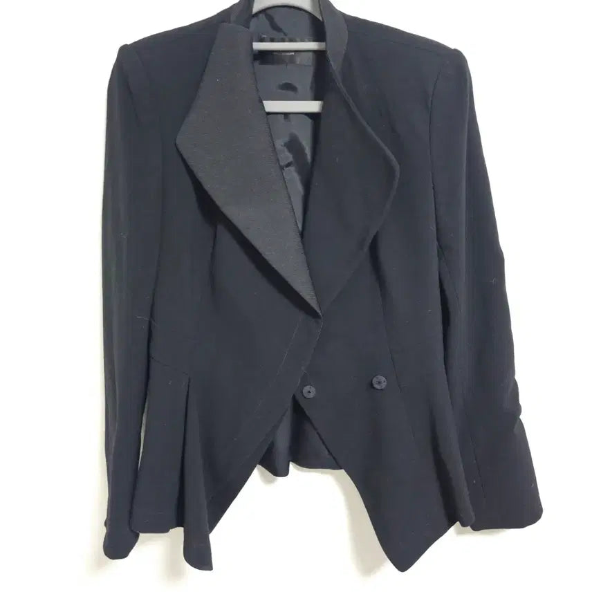 [BUNJANG] TIME POSTMODERN Peplum Asymmetrical Silhouette Jacket Wool Blend / [한섬 TIME] 타임 포스트모던 아방가르드 페플럼 자켓