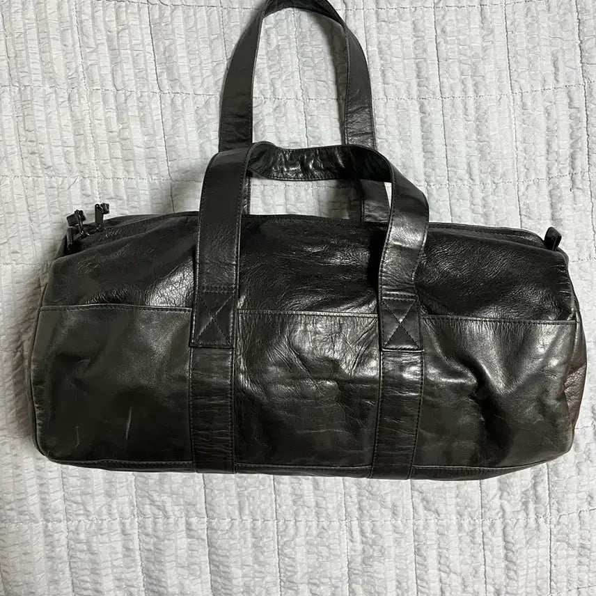[BUNJANG] Porter Yoshida Leather Boston Bag / PORTER 요시다 포터 레더 보스턴백 더플백 블랙