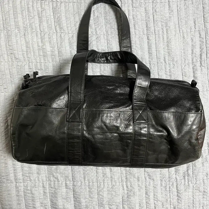 [BUNJANG] Porter Yoshida Leather Boston Bag / PORTER 요시다 포터 레더 보스턴백 더플백 블랙