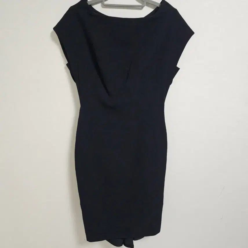 [BUNJANG] TIME Postmodern Wool Blend Draping Dress Black / [정품] 타임(TIME) 포스트모던 울 블렌드 드레이핑 원피스