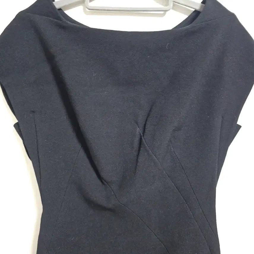 [BUNJANG] TIME Postmodern Wool Blend Draping Dress Black / [정품] 타임(TIME) 포스트모던 울 블렌드 드레이핑 원피스