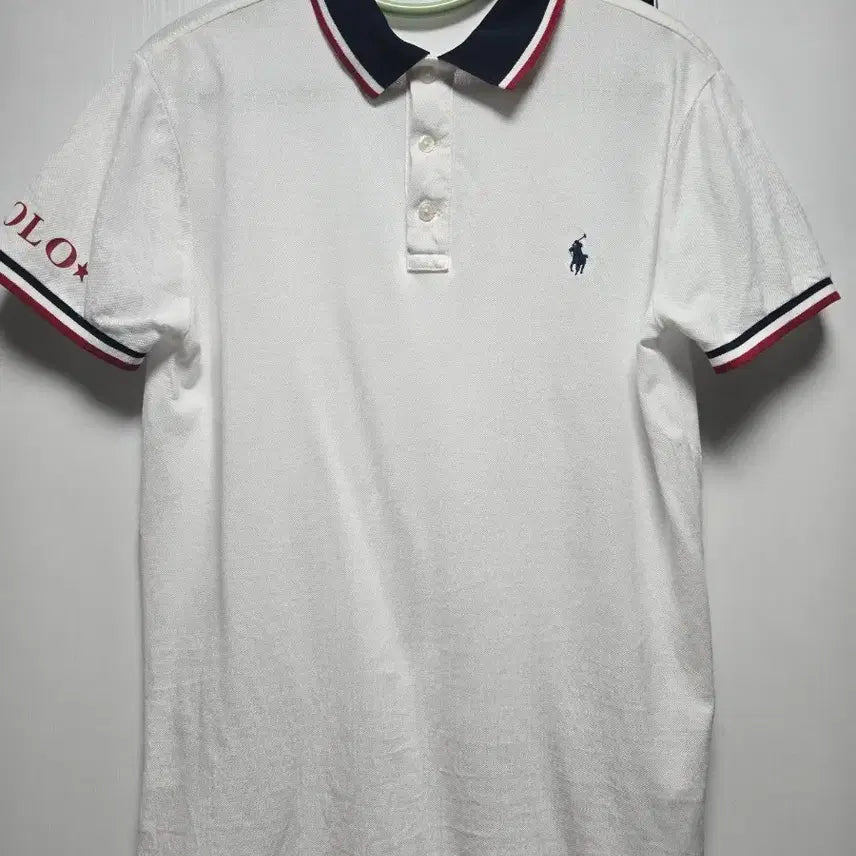 [BUNJANG] Polo Ralph Lauren White Short Sleeve Polo Shirt M / 폴로 랄프로렌 화이트 반팔 카라티 M