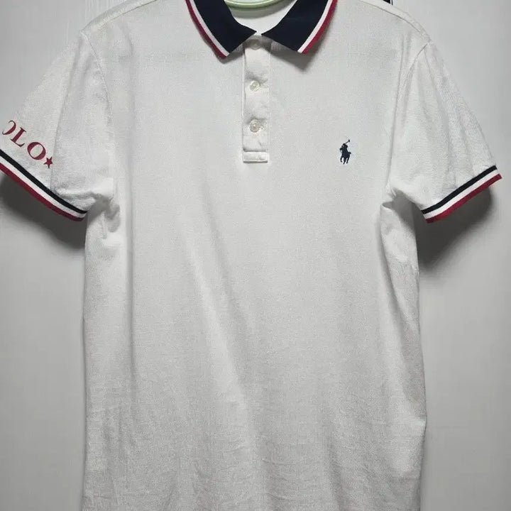 [BUNJANG] Polo Ralph Lauren White Short Sleeve Polo Shirt M / 폴로 랄프로렌 화이트 반팔 카라티 M