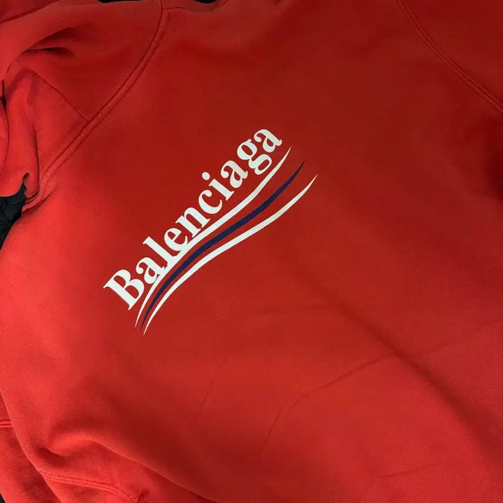 [BUNJANG] Balenciaga Hooded Wave Logo Hoodie / 발렌시아가 후드 웨이브로고