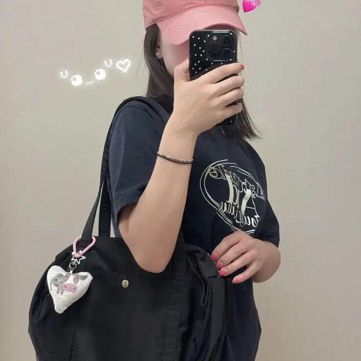 [BUNJANG] Nylon Cloud Shoulder Bag / 새상품) 나일론 구름숄더백 수납력최고