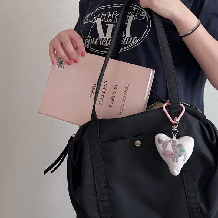[BUNJANG] Nylon Cloud Shoulder Bag / 새상품) 나일론 구름숄더백 수납력최고