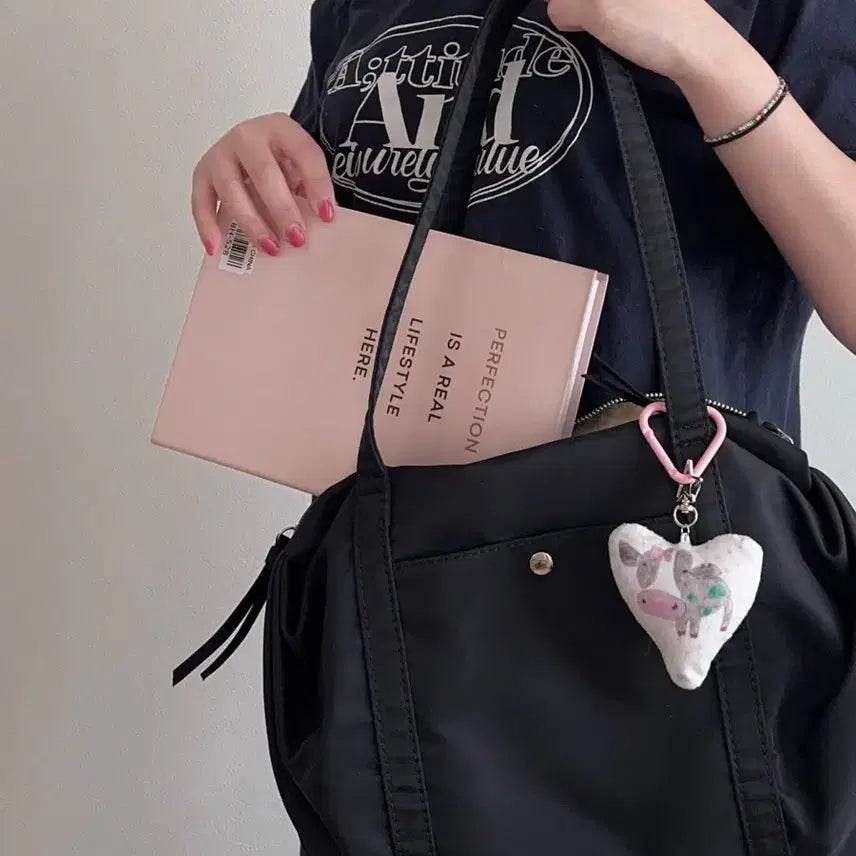 [BUNJANG] Nylon Cloud Shoulder Bag / 새상품) 나일론 구름숄더백 수납력최고