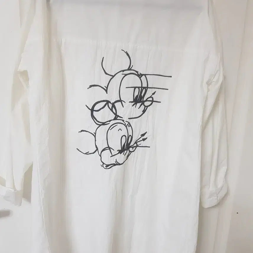 [BUNJANG] MZ White Long Shirt (Size 66) / M.Z! 흰색 롱 셔츠(66)