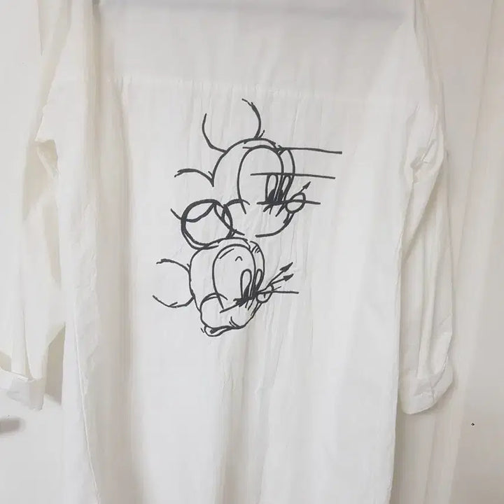 [BUNJANG] MZ White Long Shirt (Size 66) / M.Z! 흰색 롱 셔츠(66)