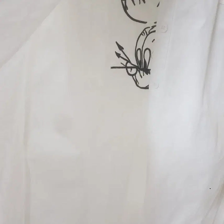 [BUNJANG] MZ White Long Shirt (Size 66) / M.Z! 흰색 롱 셔츠(66)