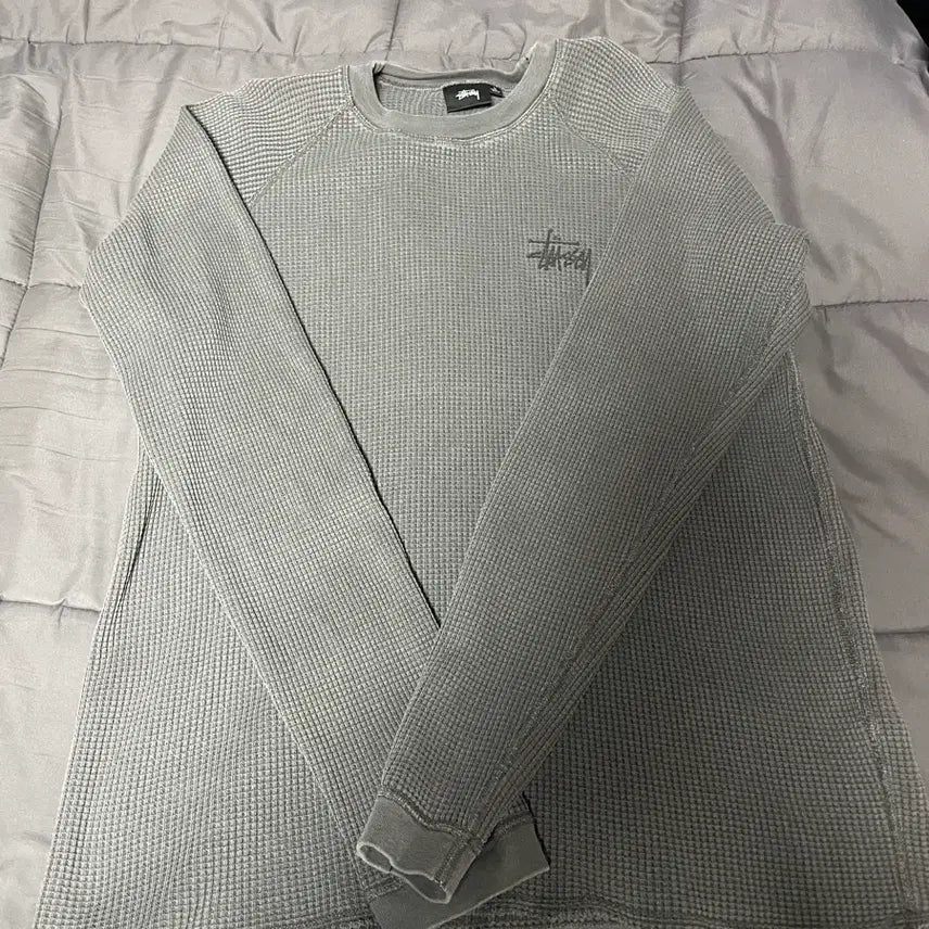 [SOLD OUT] [L]스투시 와플 롱슬리브 티셔츠 그레이