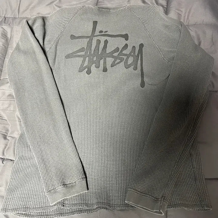 [SOLD OUT] [L]스투시 와플 롱슬리브 티셔츠 그레이