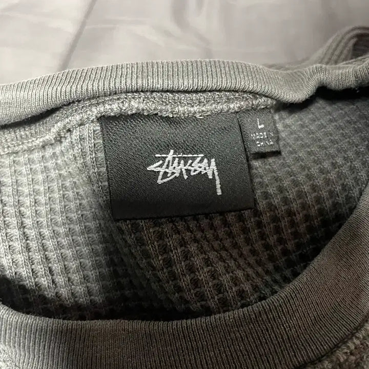 [SOLD OUT] [L]스투시 와플 롱슬리브 티셔츠 그레이