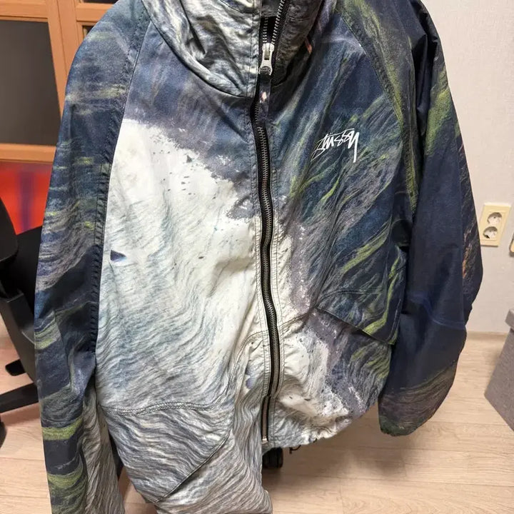[BUNJANG] Stussy Coastline Beach Shell Jacket Multi / 스투시 코스트라인 비치 쉘 자켓 멀티 M