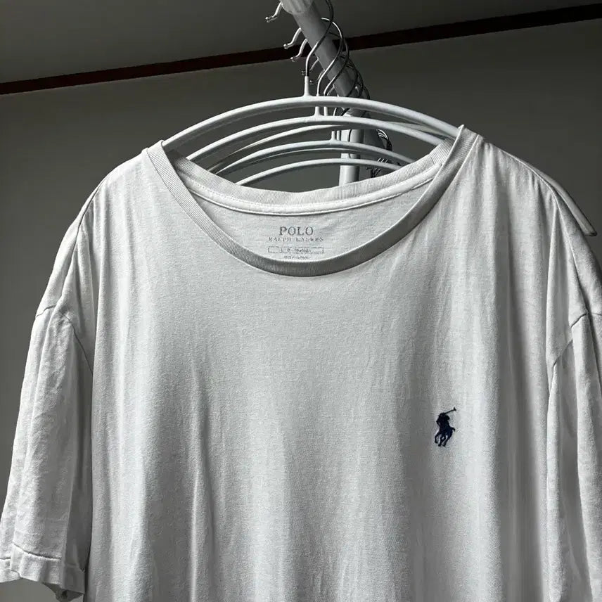 [BUNJANG] Polo Ralph Lauren White Short Sleeve T-Shirt / [L] 폴로 랄프로렌 흰색 반팔 티셔츠 화이트
