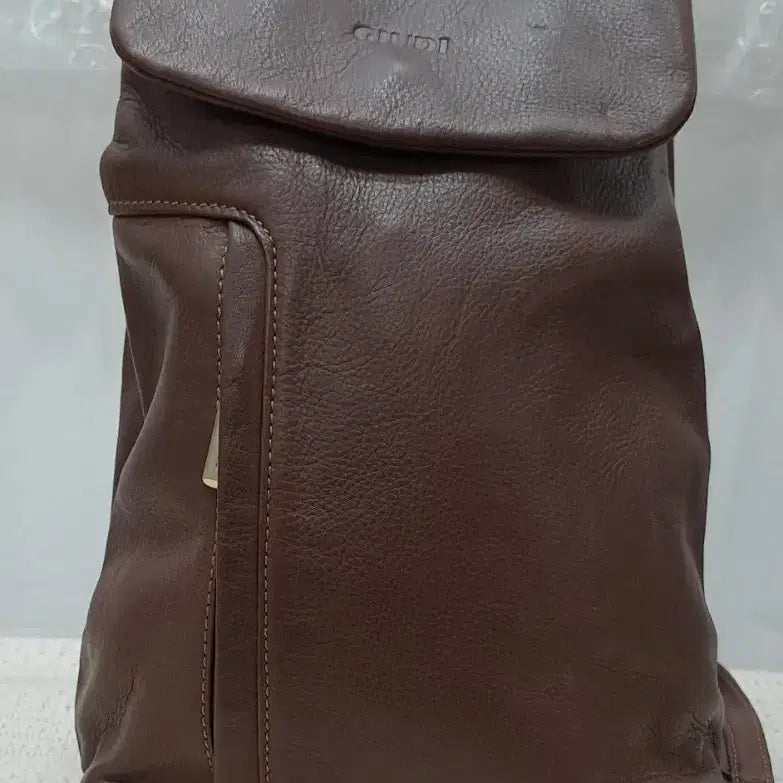 [BUNJANG] GIUDI Brown Leather Backpack / GIUDI   백팩