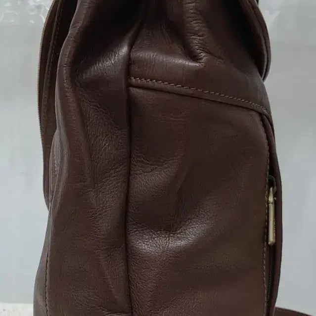 [BUNJANG] GIUDI Brown Leather Backpack / GIUDI   백팩