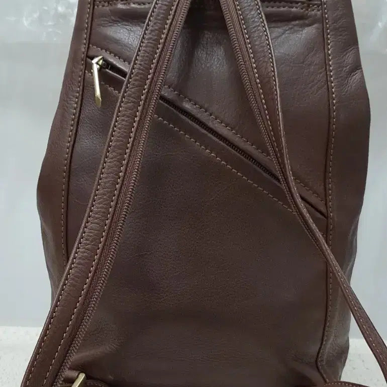 [BUNJANG] GIUDI Brown Leather Backpack / GIUDI   백팩