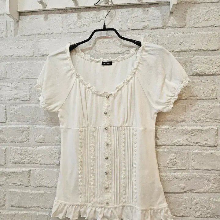 [SOLD OUT] 화이트면 블라우스